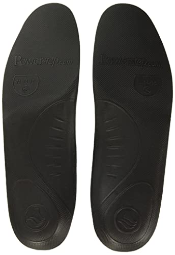 Powerstep Original Insoles, Low Profile Arch Supporting Shoe Insert, Blue/Black, Men's 9-9.5 / Women's 11-11.5