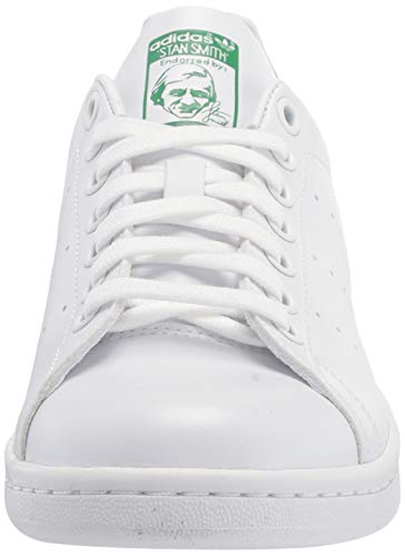 adidas Originals Men's Stan Smith (End Plastic Waste) Sneaker, White/White/Green, 10