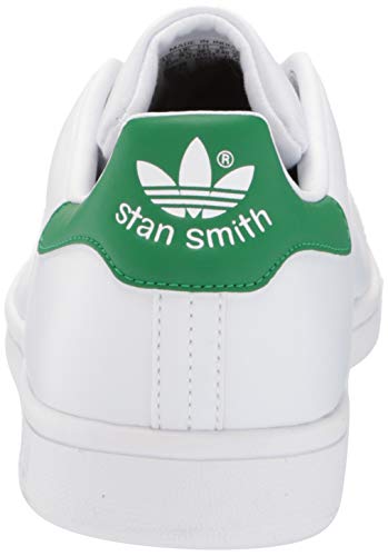 adidas Originals Men's Stan Smith (End Plastic Waste) Sneaker, White/White/Green, 10