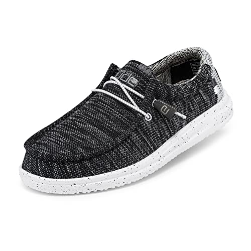 Hey Dude Men's Wally Free Phantom Size 9 | Men’s Shoes | Men's Lace Up Loafers | Comfortable & Light-Weight