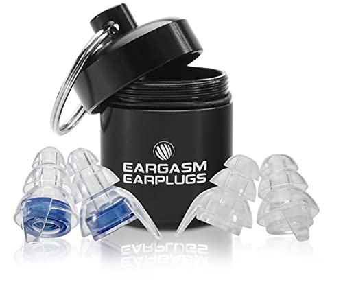 Eargasm High Fidelity Earplugs for Concerts Musicians Motorcycles Noise Sensitivity Conditions and More (Premium Gift Box Packaging) (Blue)