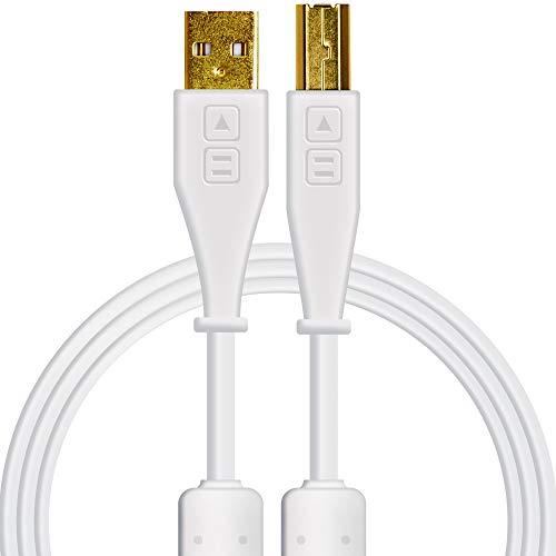 Chroma Cables: Audio Optimized USB-A to USB-B Cable (White)