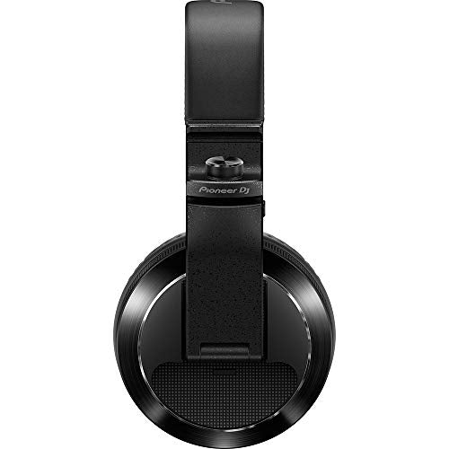 Pioneer DJ HDJ-X7-K - Closed-back Circumaural DJ Headphones with 50mm Drivers, with 5Hz-30kHz Frequency Range, Detachable Cable, and Carry Pouch - Black