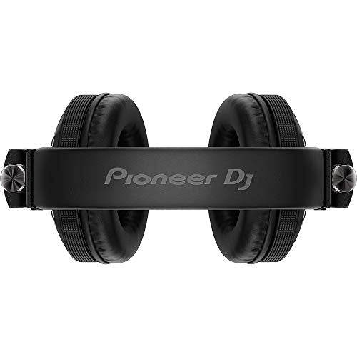 Pioneer DJ HDJ-X7-K - Closed-back Circumaural DJ Headphones with 50mm Drivers, with 5Hz-30kHz Frequency Range, Detachable Cable, and Carry Pouch - Black