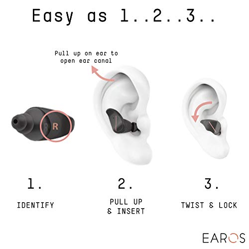 EAROS ONE High Fidelity Acoustic Filters for Musicians, Motorcycles, Productivity, Noise Reduction, Concerts | Reusable, Medical Grade Alternative to Ear Plugs | Made in The USA