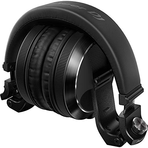 Pioneer DJ HDJ-X7-K - Closed-back Circumaural DJ Headphones with 50mm Drivers, with 5Hz-30kHz Frequency Range, Detachable Cable, and Carry Pouch - Black