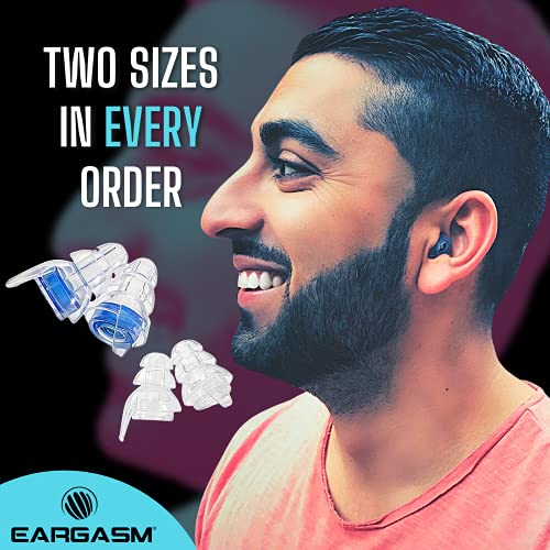 Eargasm High Fidelity Earplugs for Concerts Musicians Motorcycles Noise Sensitivity Conditions and More (Premium Gift Box Packaging) (Blue)