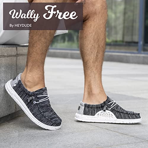 Hey Dude Men's Wally Free Phantom Size 9 | Men’s Shoes | Men's Lace Up Loafers | Comfortable & Light-Weight